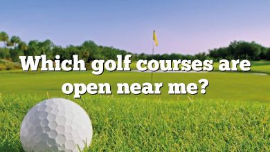 Which golf courses are open near me?