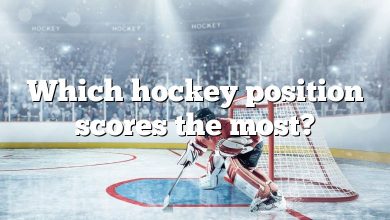 Which hockey position scores the most?