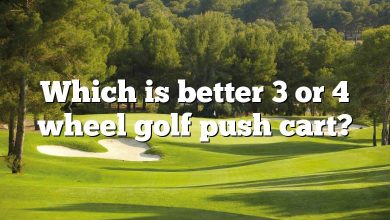 Which is better 3 or 4 wheel golf push cart?