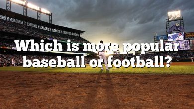 Which is more popular baseball or football?