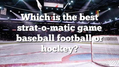 Which is the best strat-o-matic game baseball football or hockey?