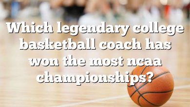 Which legendary college basketball coach has won the most ncaa championships?