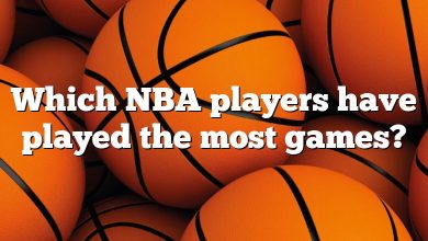 Which NBA players have played the most games?