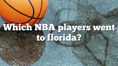 Which NBA players went to florida?