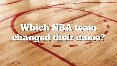 Which NBA team changed their name?