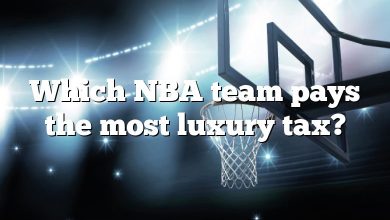 Which NBA team pays the most luxury tax?