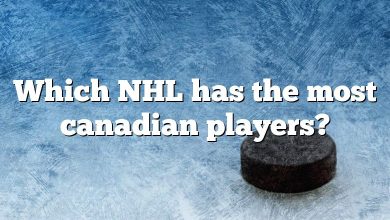 Which NHL has the most canadian players?
