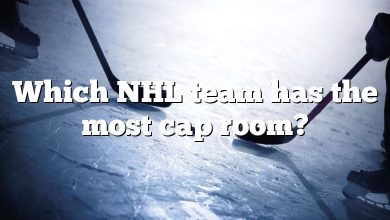 Which NHL team has the most cap room?