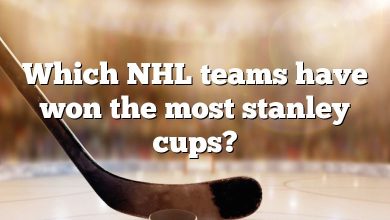 Which NHL teams have won the most stanley cups?