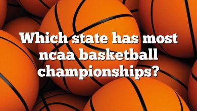 Which state has most ncaa basketball championships?