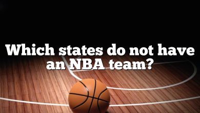 Which states do not have an NBA team?