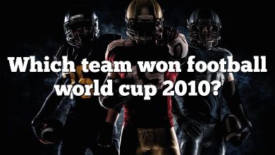 Which team won football world cup 2010?