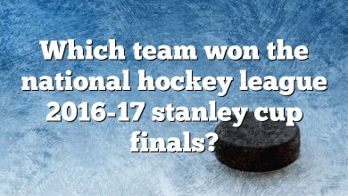 Which team won the national hockey league 2016-17 stanley cup finals?