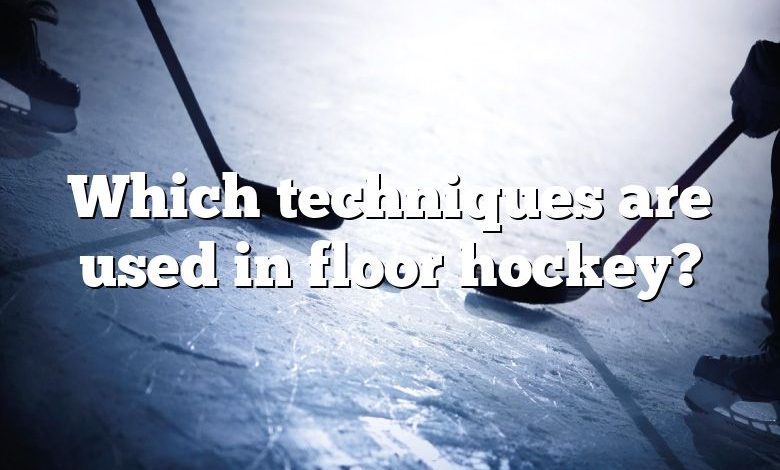 Which techniques are used in floor hockey?