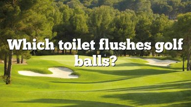 Which toilet flushes golf balls?