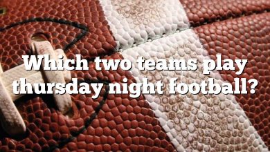 Which two teams play thursday night football?