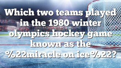 Which two teams played in the 1980 winter olympics hockey game known as the %22miracle on ice%22?