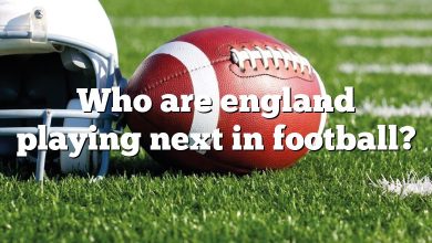 Who are england playing next in football?