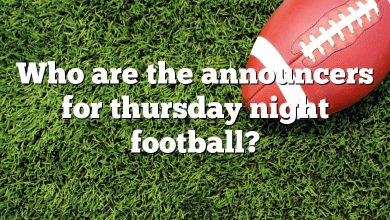 Who are the announcers for thursday night football?