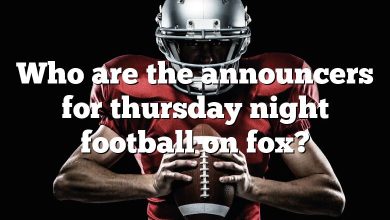 Who are the announcers for thursday night football on fox?