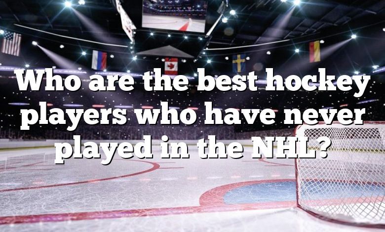 Who are the best hockey players who have never played in the NHL?