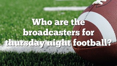 Who are the broadcasters for thursday night football?