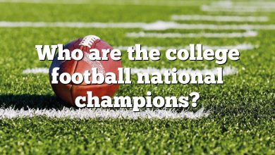 Who are the college football national champions?