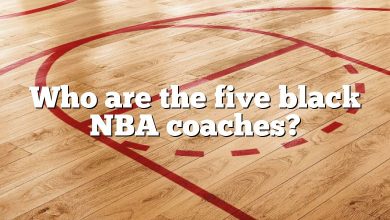 Who are the five black NBA coaches?