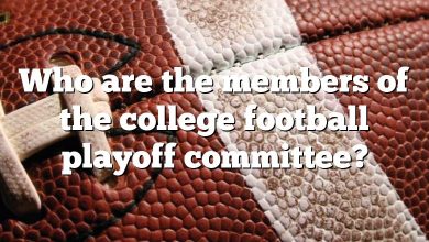 Who are the members of the college football playoff committee?