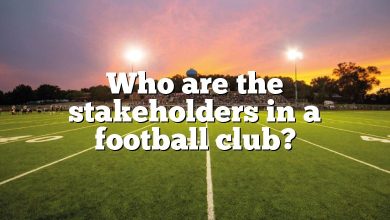 Who are the stakeholders in a football club?