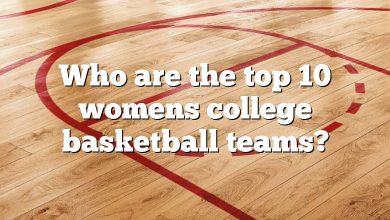 Who are the top 10 womens college basketball teams?