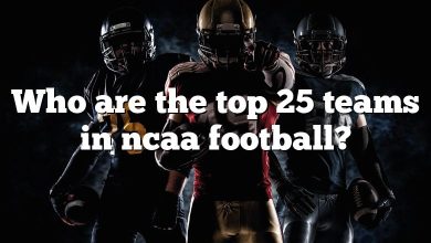 Who are the top 25 teams in ncaa football?
