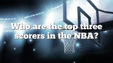 Who are the top three scorers in the NBA?