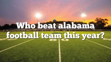 Who beat alabama football team this year?