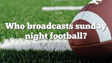 Who broadcasts sunday night football?
