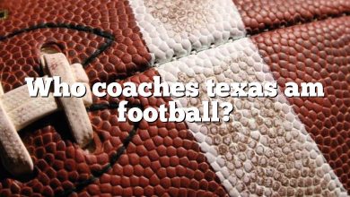 Who coaches texas am football?