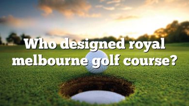 Who designed royal melbourne golf course?