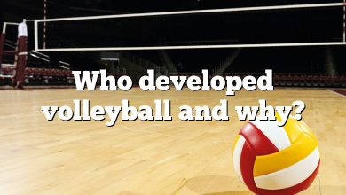 Who developed volleyball and why?
