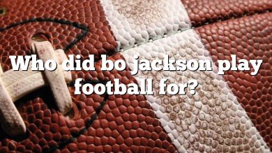 Who did bo jackson play football for?