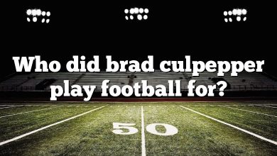Who did brad culpepper play football for?