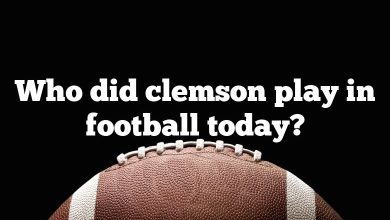 Who did clemson play in football today?