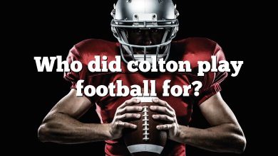 Who did colton play football for?