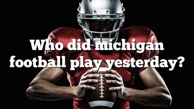 Who did michigan football play yesterday?