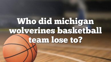 Who did michigan wolverines basketball team lose to?