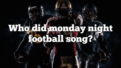Who did monday night football song?