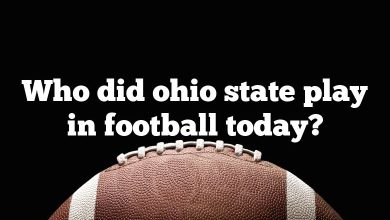 Who did ohio state play in football today?