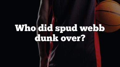 Who did spud webb dunk over?
