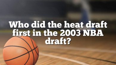 Who did the heat draft first in the 2003 NBA draft?