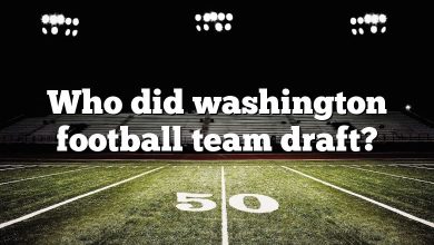 Who did washington football team draft?