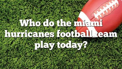 Who do the miami hurricanes football team play today?